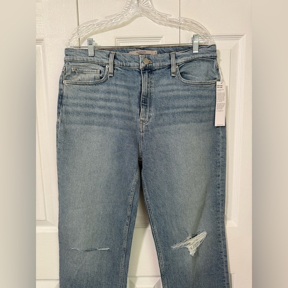 Hudson Los Angeles Women’s NWT Raw Hem Distressed size 32 Straight leg - Picture 11 of 12